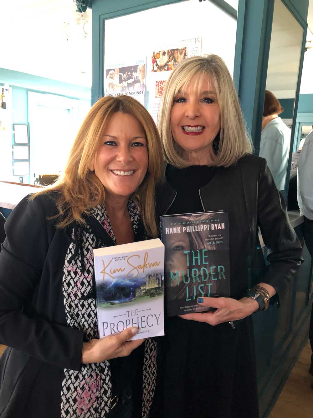 Authors Kim Sakwa and Hank Phillippi Ryan